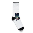 zumimityのロケット花火を見上げているペンギン Socks