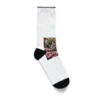 クロスクリエイティブの花を植えているトラ Socks