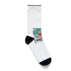 クリームのかわい天使 Socks