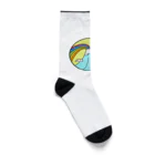 aloha_world_in_circleのjapan mount Fuji rainbow Socks