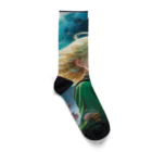 AQUAMETAVERSEの宇宙の凛とした姫 アメジスト 2846 Socks