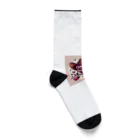 yasurin7000のローズスカル Socks