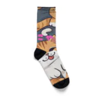 spectacular_colorsのにゃんこの笑顔グッツ Socks