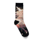 AQUAMETAVERSEのワクワクしながら宇宙の外に旅立つ天使たち アメジスト 2846 Socks