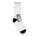 われらちきゅうかぞくのLibra 天秤座 Socks