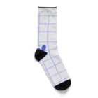 sansamのgrid flower Socks