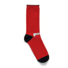 kissako padmaのdripping logo socks red Socks