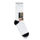 8-Bit Oasisのcoffee dog Socks