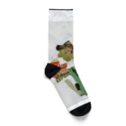 とみよのちぎり絵のとみよのお花２ Socks