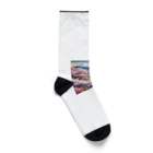 だんのんの桜と富士山と猫 Socks