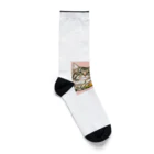 Y m @Y's shopの猫とチューリップ Socks