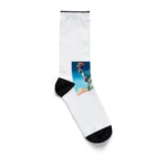 Pixel Art Goodsの自由の女神像（pixel art） Socks