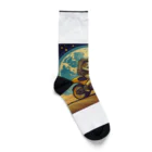 shime_savaの月面バイク乗り Socks