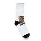 KikimimiネコのKikimimiネコ（走る） Socks