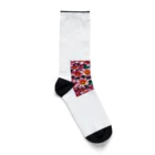 OTIRUBUTUBUTUの赤い花 Socks