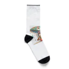 bona fideの開運招き猫　みこ Socks