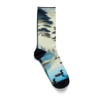 Rパンダ屋の「湖」グッズ Socks