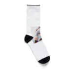 hazukimikanのあおにゃん Socks