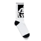 エクストリームフラッパーchのショップの白黒フラッパーくんグッズ Socks