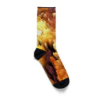 🍩tarojiro(たろじろ) shop🍩の捕らわれの土ロボット模様 Socks