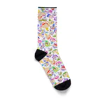 charlolのメニメニメニカラフルファミリー Socks