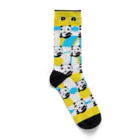 ゆらなんめがねのパンダパンダ Socks