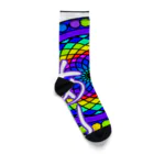 💖宇宙整体♪🌈♪こころからだチャンネル♪💖のあーよかった宇宙光七色曼荼羅with angel cakra balance Socks