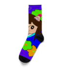 greetenの猫 侍くん 和柄 Socks