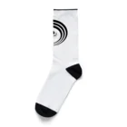 Ａ’ｚｗｏｒｋＳの熨斗輪に髑髏 白枠黒（オリジナル家紋シリーズ） Socks