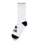 牛のTシャツ屋の猛牛注意 Socks