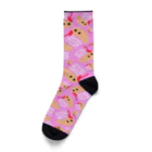 あつおちゃんのお店のちをすったやまびるソックス - もも Socks