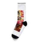 ukeroのフラワーキャット077 Socks