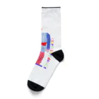 clareclaredoodleのRectangle head friend Socks