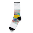 Yasuko.Mのおしゃなアート Socks