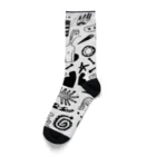 HELLOAYACHAN の黒SEE Socks