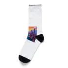 pixel-martの夕日 Socks