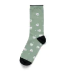 shop_hightonaammiのいっぱいしろくまくん[薄緑] Socks