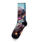 𝔔𝔘𝔒ℜℑ𝔄のCyberpunk giraffe Socks