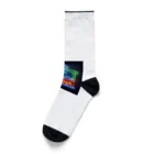 N SAUNA LOGOのネオン風サウナロゴ2 Socks