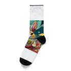 monogrmの中華風うさぎ Socks