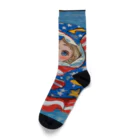 GereroのキャモンベイビーUSA Socks