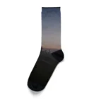 hir00の夕暮れのビル群 Socks