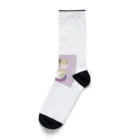 猫の水彩画の猫の水彩画グッズ Socks