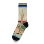 浮世絵屋の広重「冨二三十六景④　東都佃沖」歌川広重の浮世絵 Socks