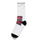 彩虎TigdolのPsychedelic history mix 3 Socks