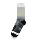 Dolphin1のビルと山 Socks