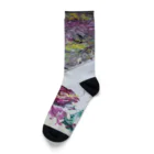 _popcornのtexture art Socks