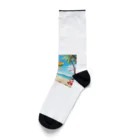 walkerplusのビーチボールをするうさぎ Socks