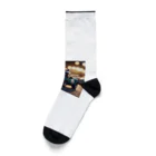 araiguma_shopのカーレースに参加しているアライグマ Socks