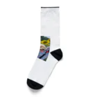 s30zcのひまわりとトイプードル Socks